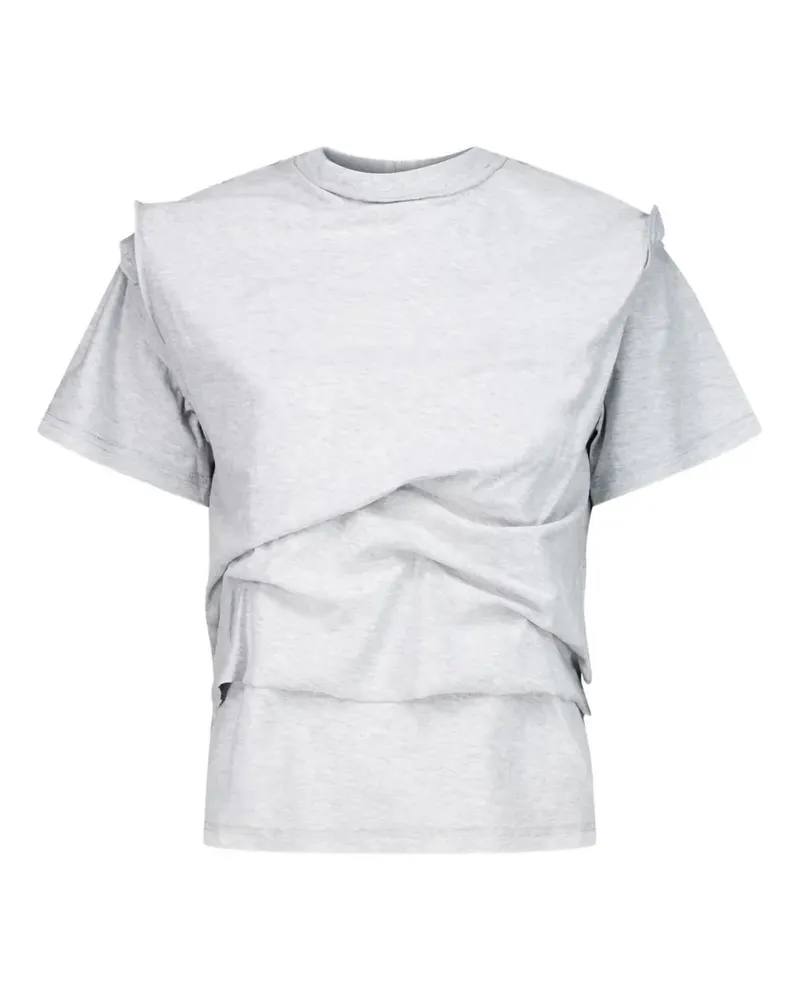 Natasha Zinko 4 Layer cotton T-Shirt - Grau Grau