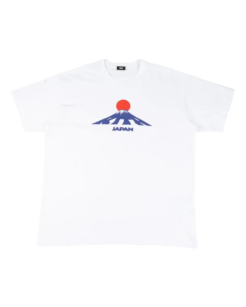 KITH Mount Fuji T-Shirt mit Print - Weiß Weiß