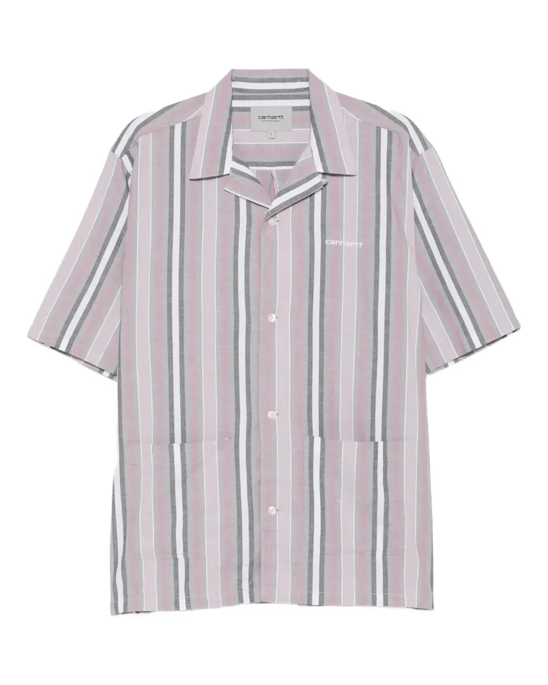 Carhartt WIP Hemd mit gestreifter Tasche - Rosa Rosa