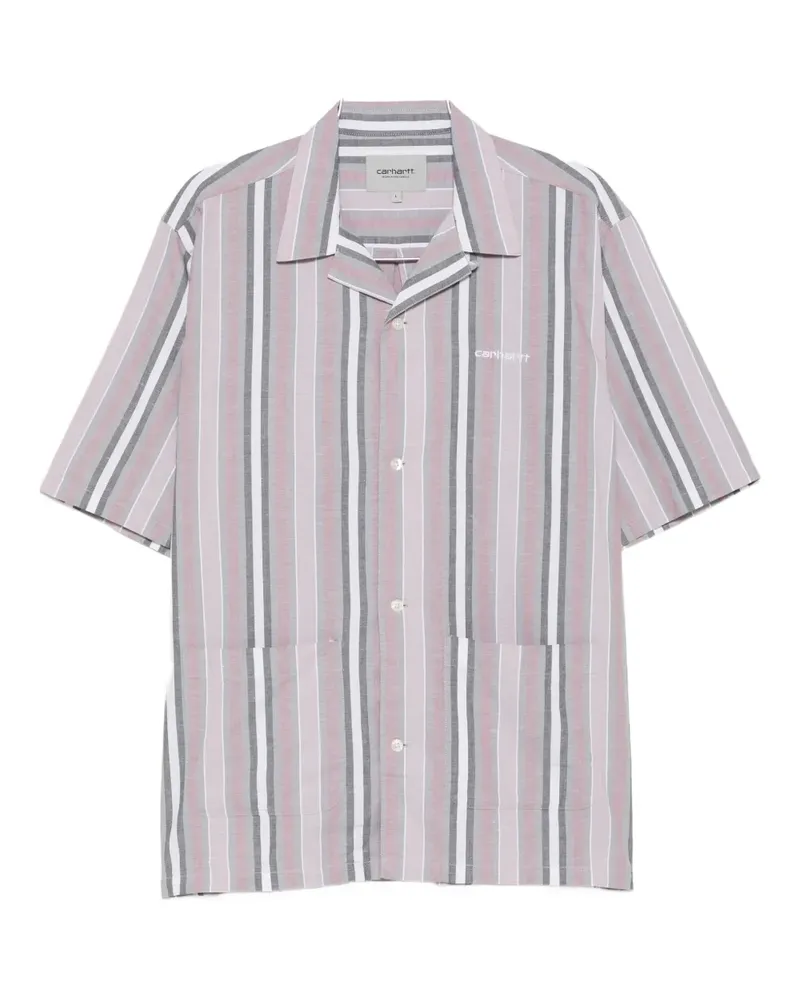 Carhartt WIP Hemd mit gestreifter Tasche - Rosa Rosa