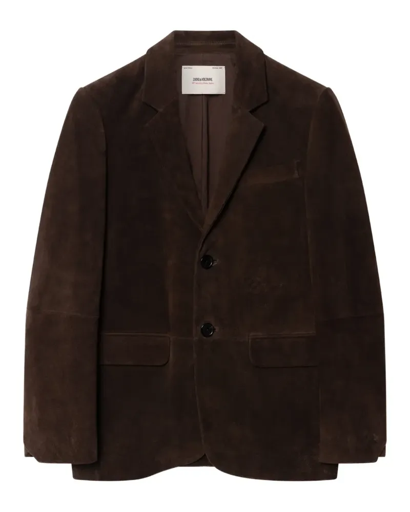Zadig & Voltaire Vanille Blazer aus Wildleder - Braun Braun
