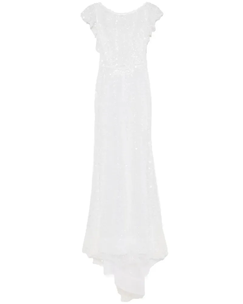 Parlor Maxikleid mit Pailletten - Weiß Weiß