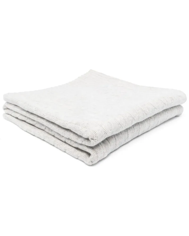 Ralph Lauren Home Decke mit Zopfmuster - Grau Grau