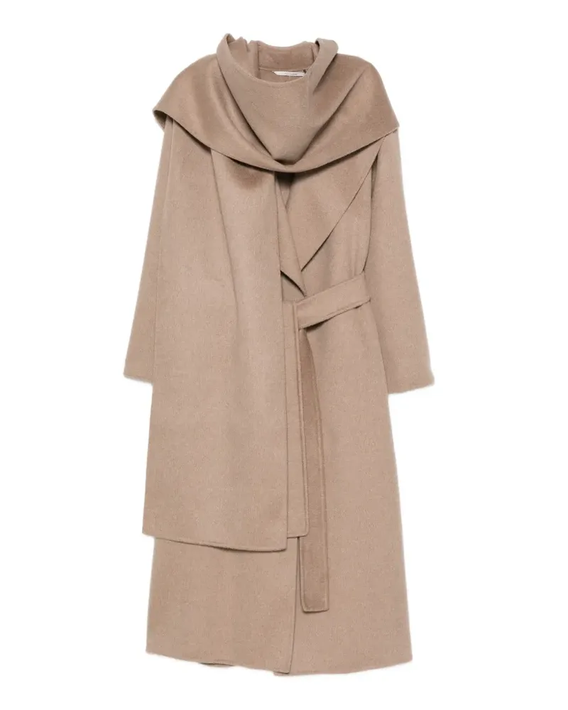 Max Mara Mantel mit Gürtel - Nude Nude