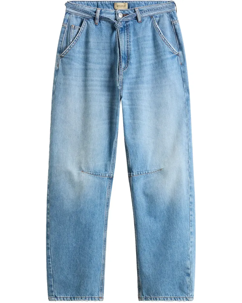 Woolrich Jeans mit Gürtel - Blau Blau
