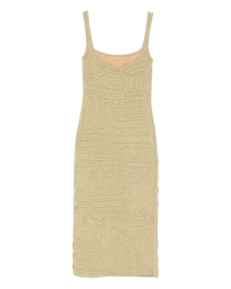 Cult Gaia Kymia Midikleid - Gold Gold
