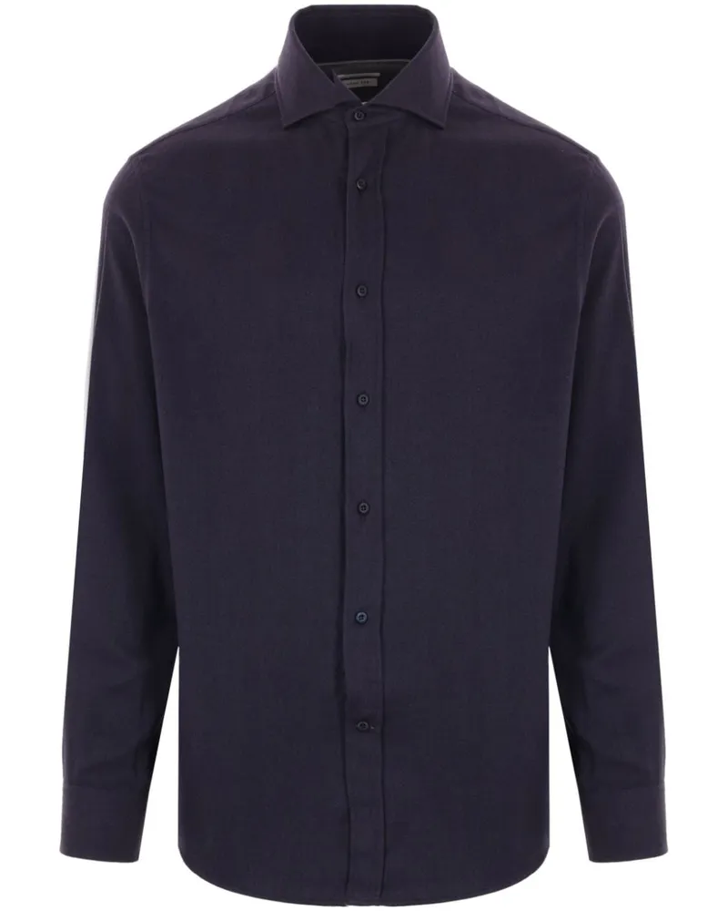 Brunello Cucinelli Hemd mit Knöpfen - Blau Blau