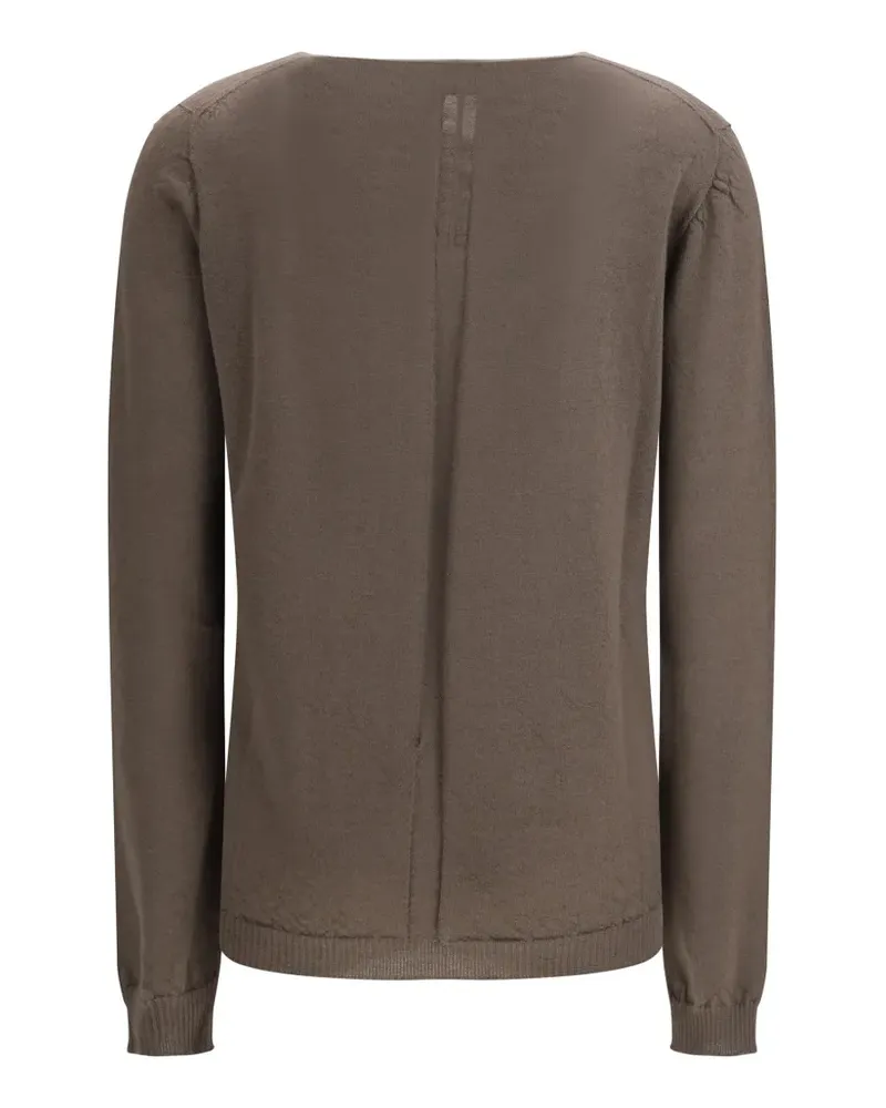 Rick Owens V-neck textured top - Braun Braun