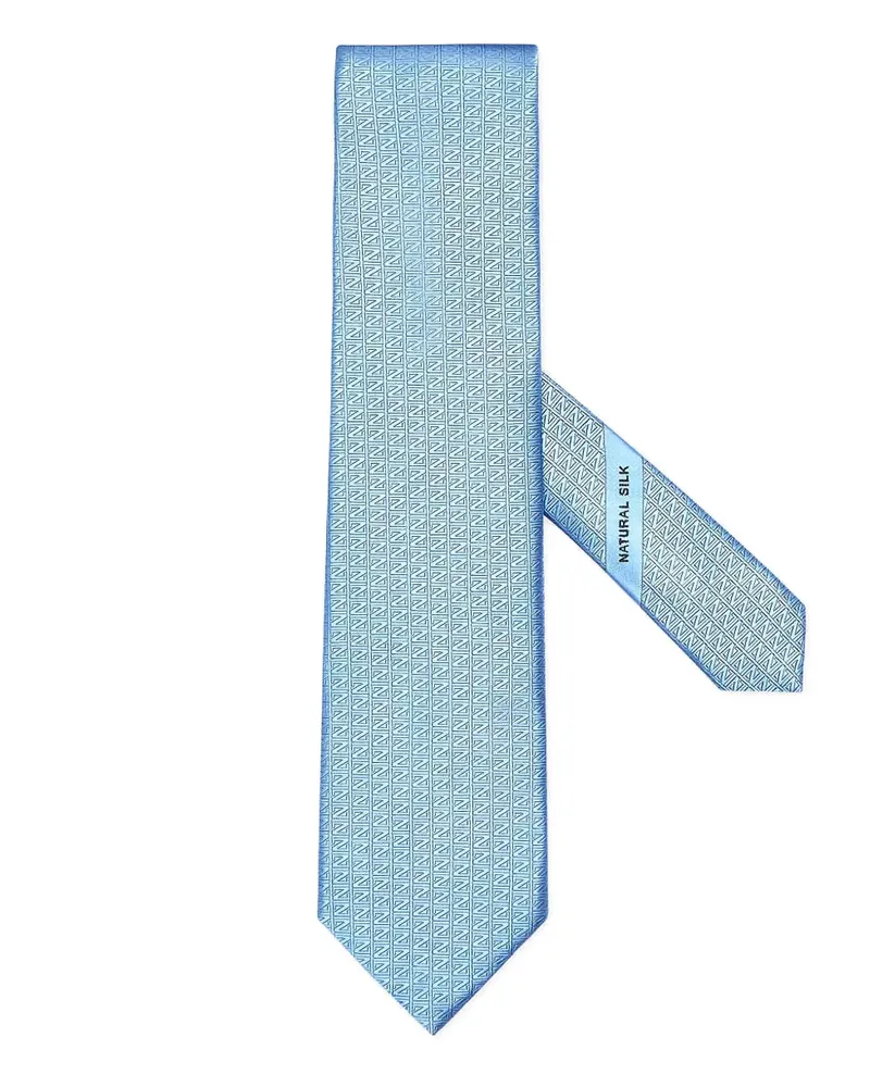 Ermenegildo Zegna patterned tie - Blau Blau