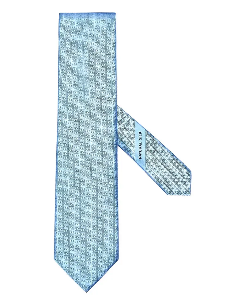 Ermenegildo Zegna patterned tie - Blau Blau