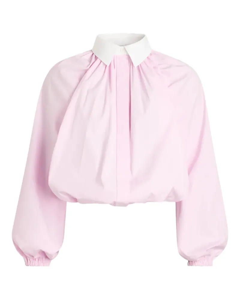 Patou Popeline-Bluse mit langen Ärmeln - Rosa Rosa
