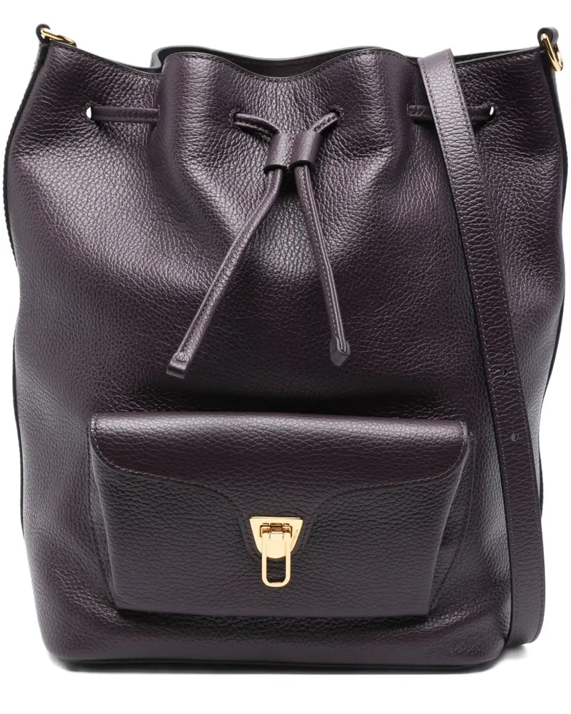 Coccinelle Große Beat Generation Beuteltasche mit Kordelzug - Violett Violett