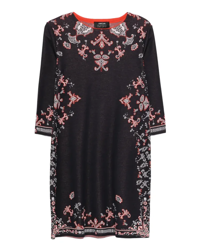 Marc Cain graphic midi knit dress - Blau Blau