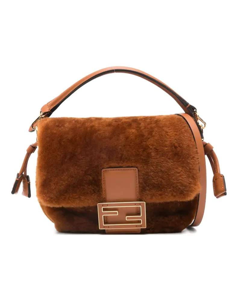 Fendi Kleine Mamma Baguette Umhängetasche - Braun Braun