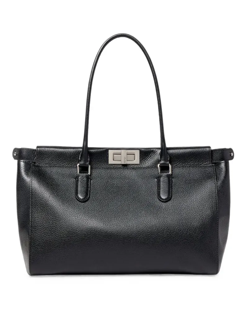 Fendi Kleine Peekaboo Tote Bag - Schwarz Schwarz