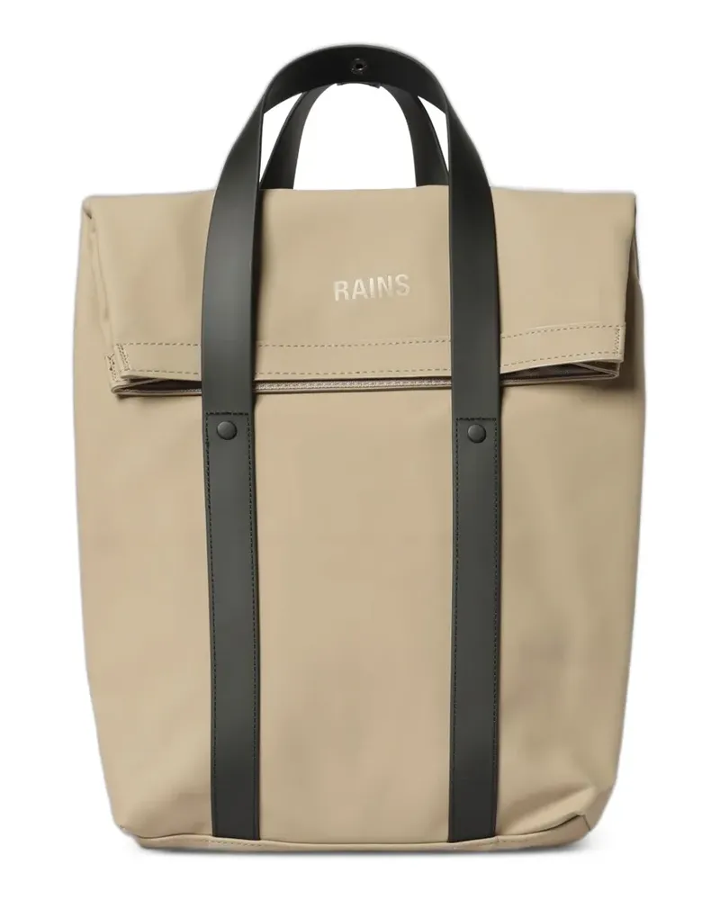 RAINS Mini Rucksack mit Klappe - Nude Nude