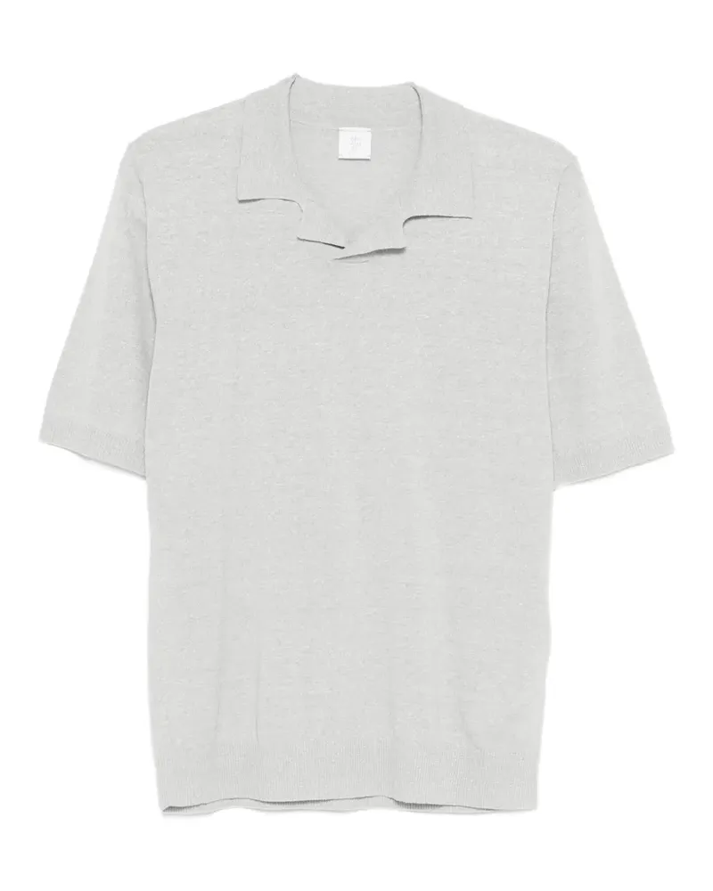 Eleventy spread-collar short-sleeved T-shirt - Grau Grau