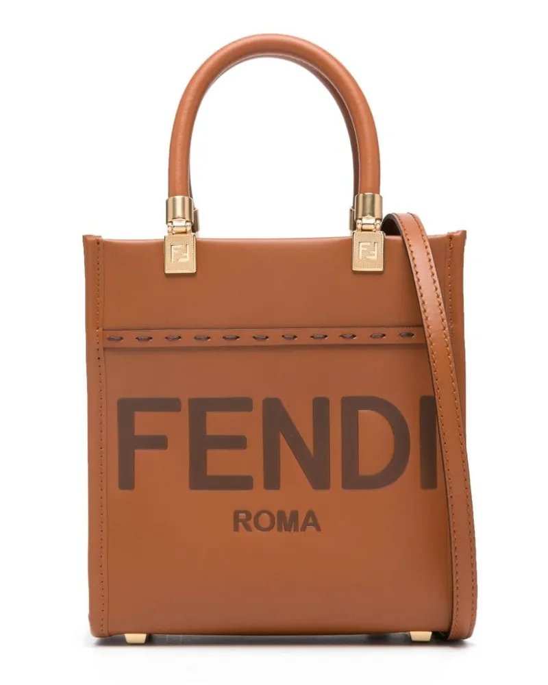 Fendi Sunshine Mini-Tasche - Braun Braun