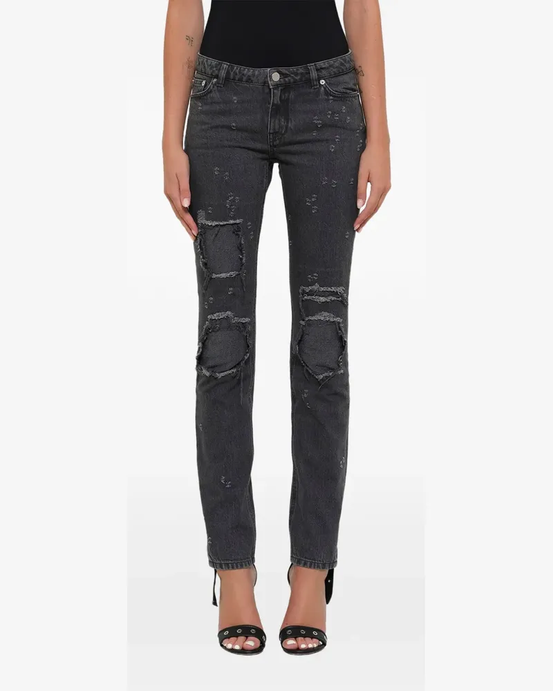 Givenchy Jeans in Distressed-Optik - Schwarz Schwarz