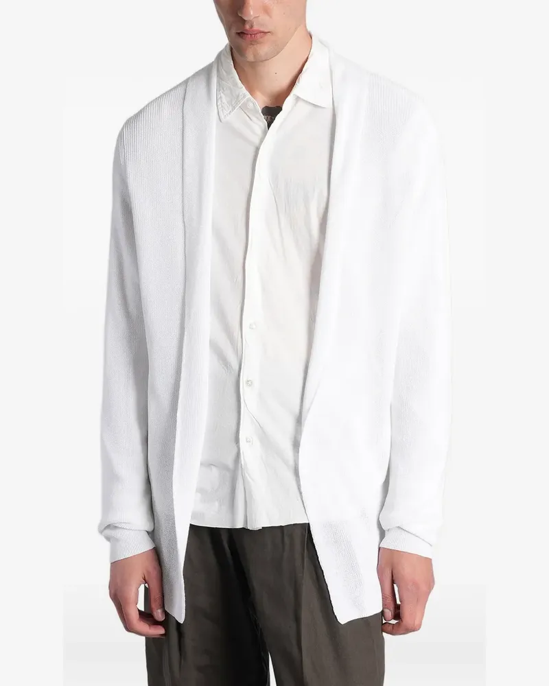 Roberto Collina shawl-collar cardigan - Weiß Weiß