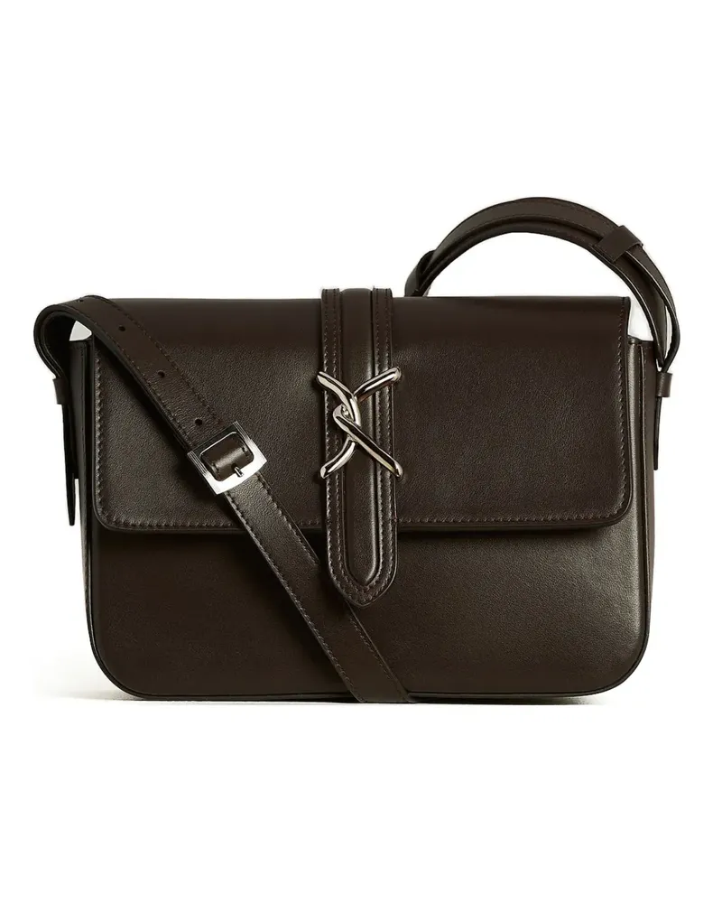 Kiton Iside Schultertasche - Braun Braun