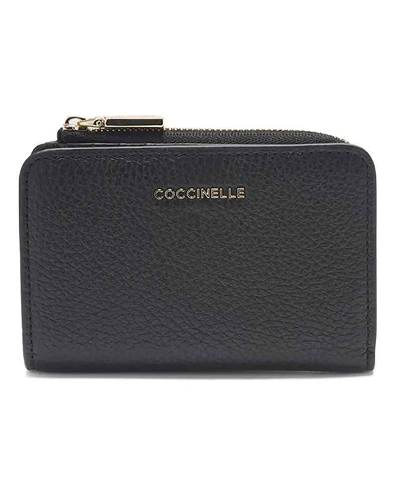 Coccinelle Portemonnaie mit Reißverschluss - Schwarz Schwarz