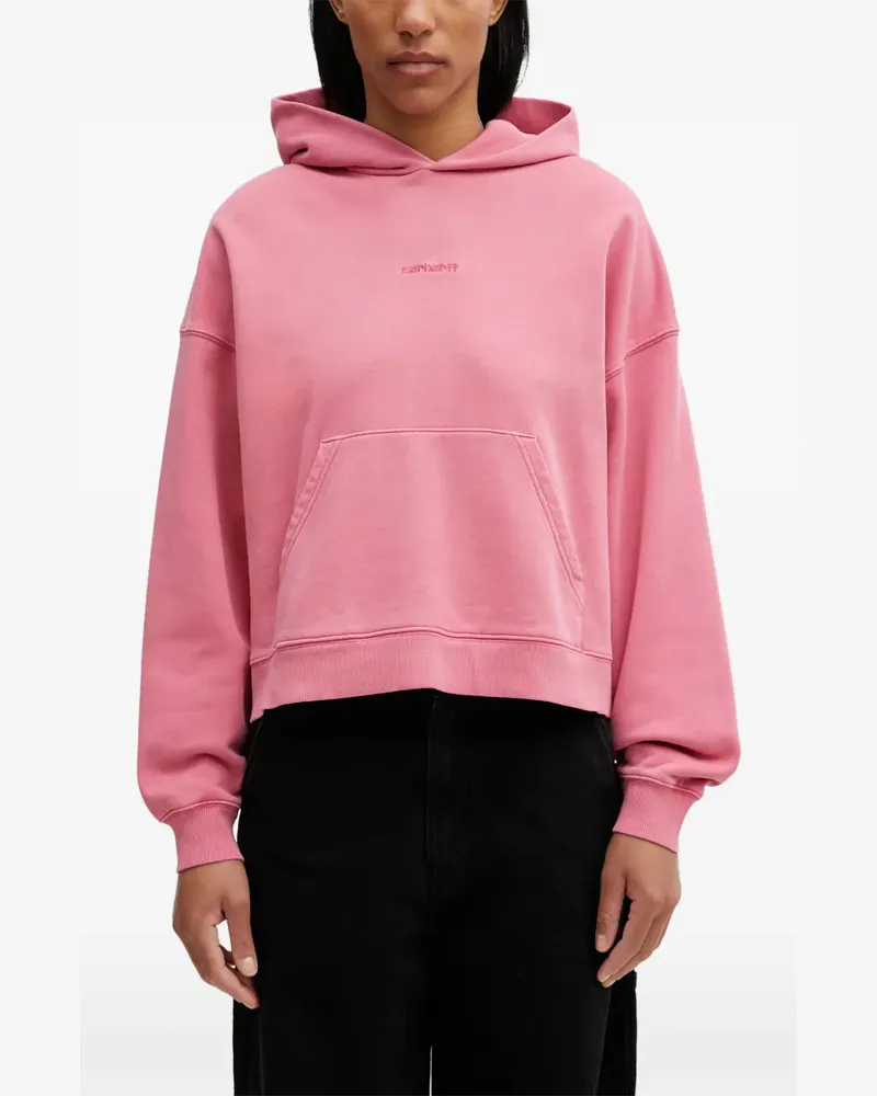 Carhartt WIP Benton logo-embroidered hoodie - Rosa Rosa