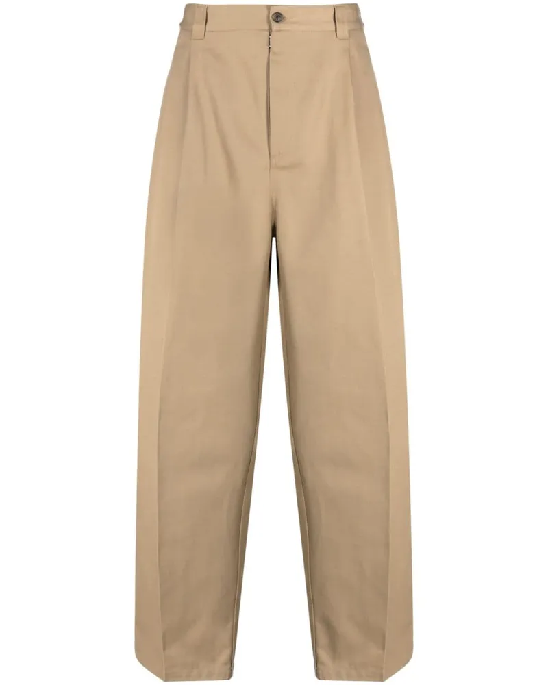Maison Margiela x Pendleton Hose mit karierter Passe - Braun Braun