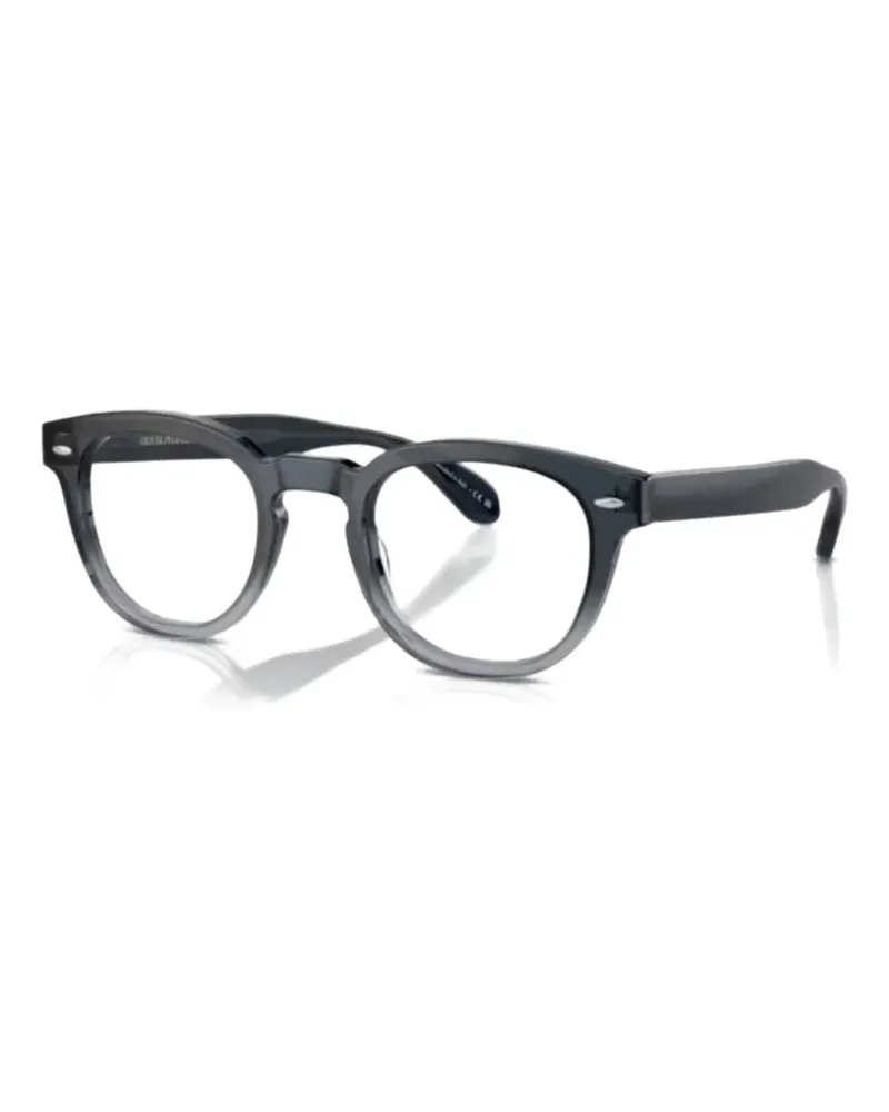 Oliver Peoples Sheldrake round-frame glasses - Blau Blau
