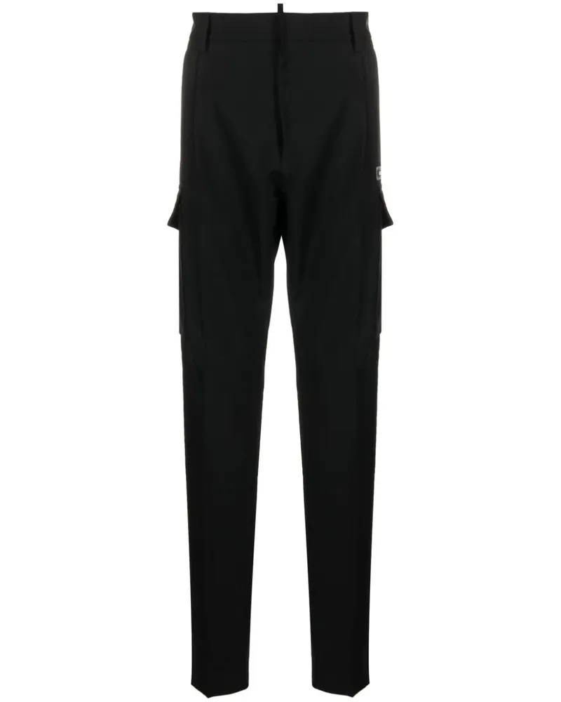 Dsquared2 Utility One Pleat Tapered-Hose - Schwarz Schwarz