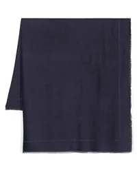 Elisabetta Franchi Jacquard-Schal mit Logo Blau