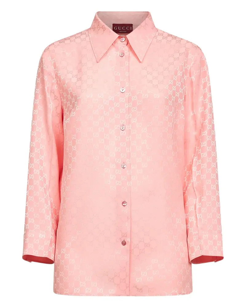 Gucci jacquard button shirt - Rosa Rosa