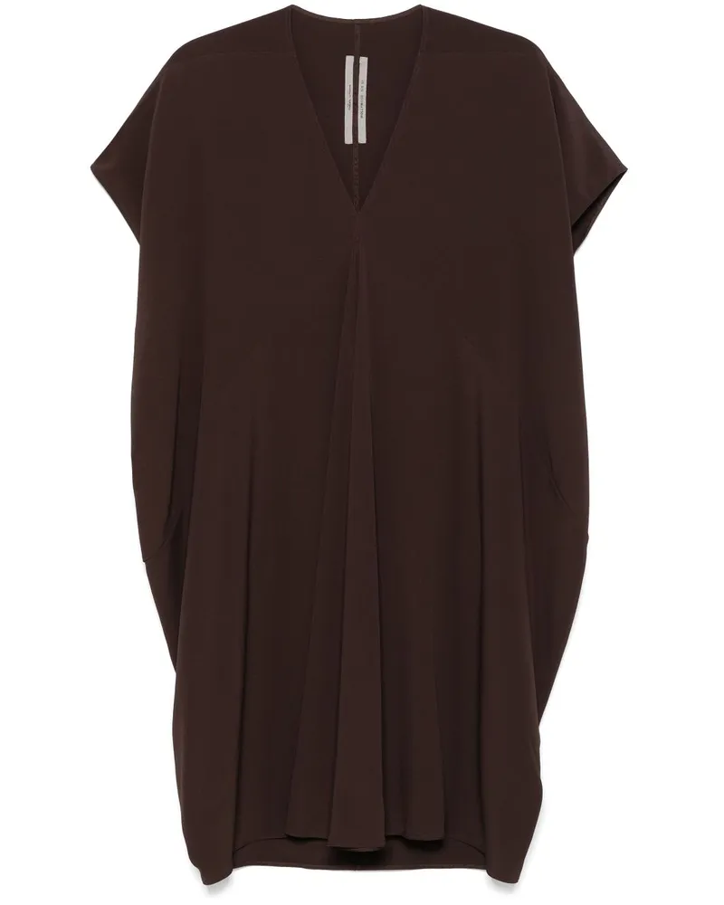 Rick Owens Tommykite V Kleid - Braun Braun