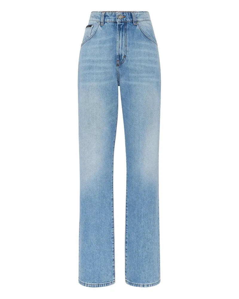 Philipp Plein Jeans mit hohem Bund - Blau Blau