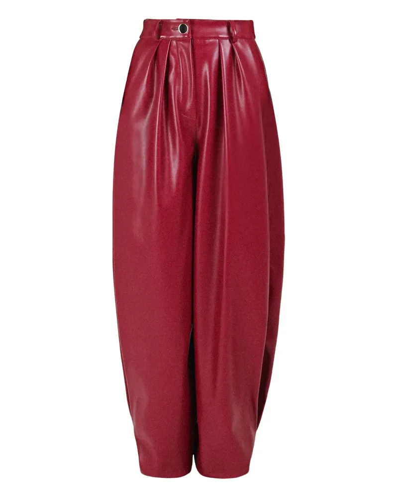 Rowen Rose Hose mit Knöpfen - Rot Rot