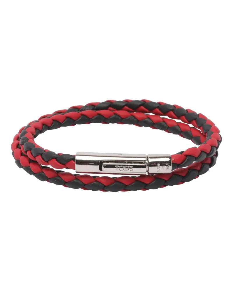 TOD'S Geflochtenes Armband - Rot Rot