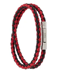 TOD'S Geflochtenes Armband Rot