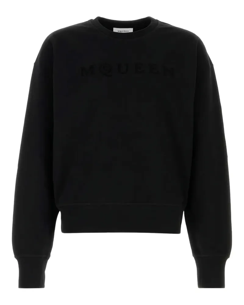 Alexander McQueen Sweatshirt mit Logo-Stickerei - Schwarz Schwarz
