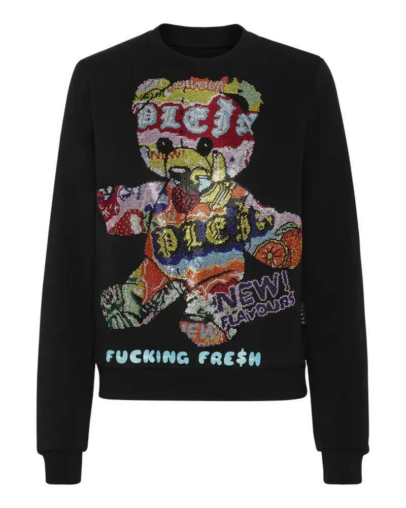 Philipp Plein Sweatshirt mit Strass - "02 black "02