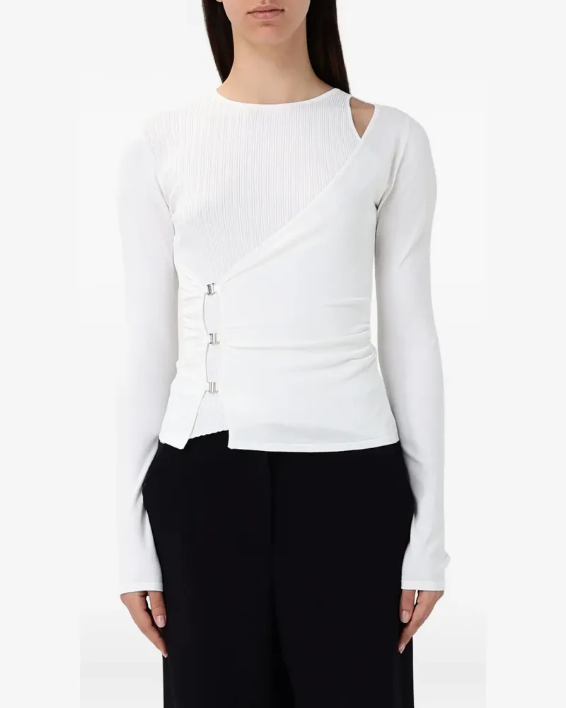 Pinko Langarmshirt im Layering-Look - Weiß Weiß