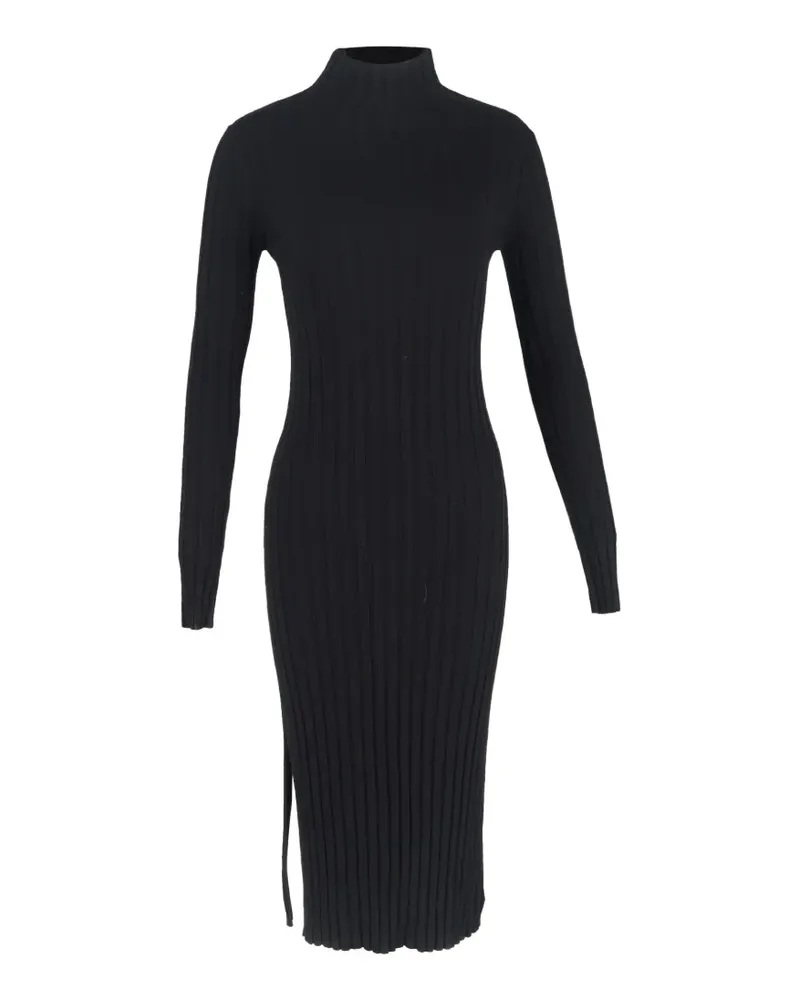 Theory ribbed turtleneck midi dress - Schwarz Schwarz