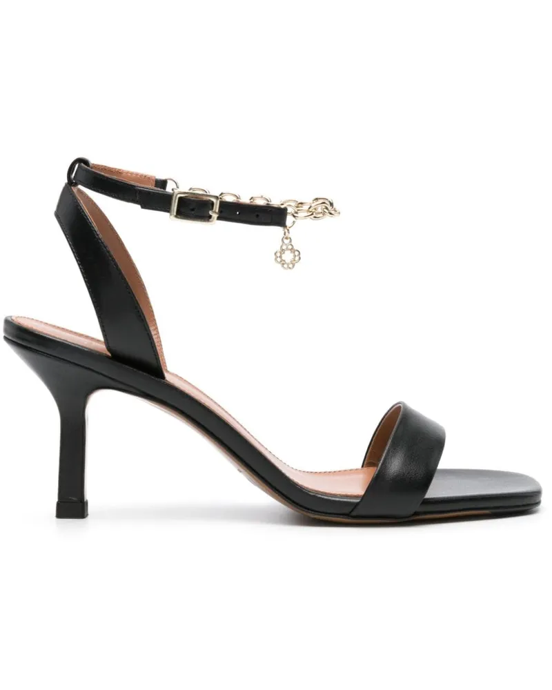 Maje Sandalen mit Kette 80mm - Schwarz Schwarz