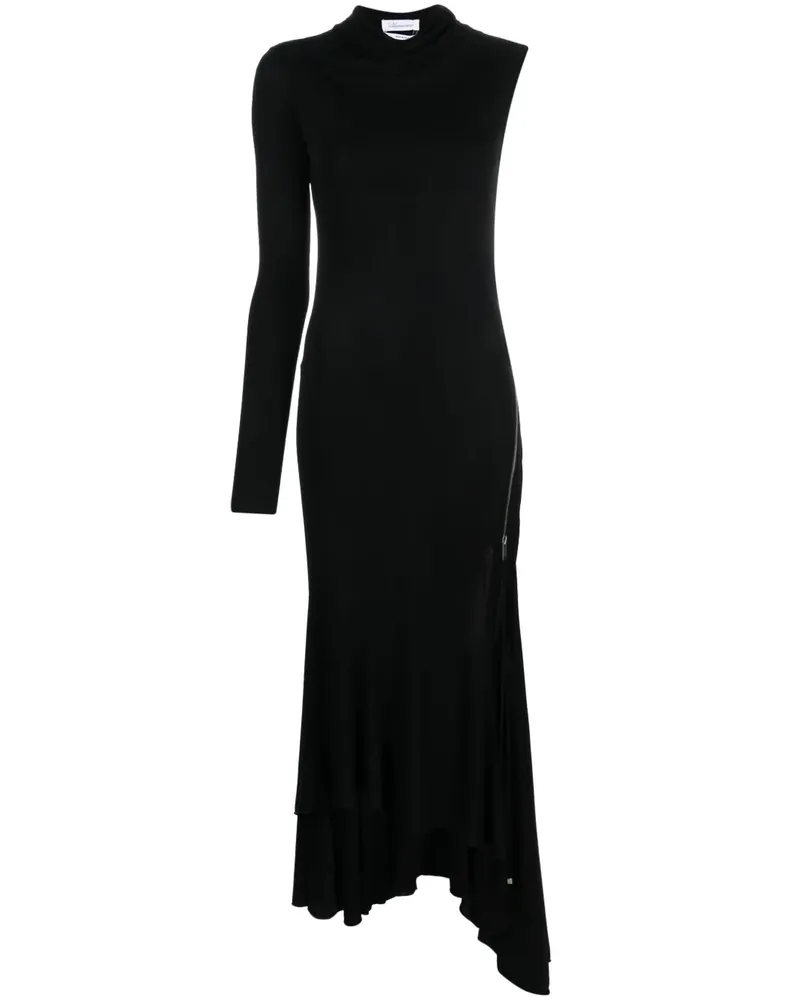 Blumarine Asymmetrisches Wickelkleid - Schwarz Schwarz