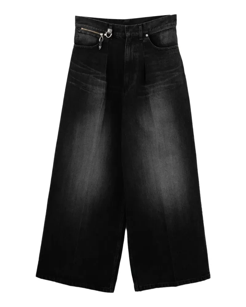 Toga Ausgeblichene Wide-Leg-Jeans - Grau Grau