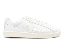 Perforierte Court Sneakers - Weiß