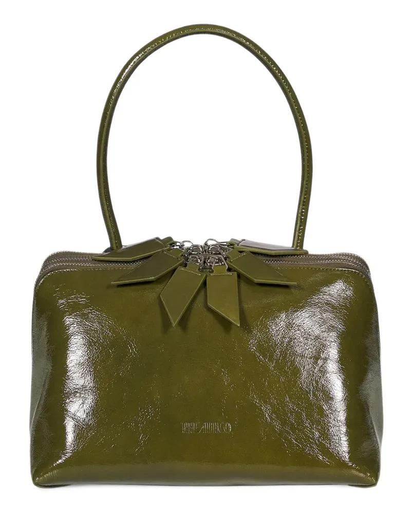 ATTICO L'Altra di Milano Tote Bag aus Lackleder mit Craquelé-Effekt - Grün Grün