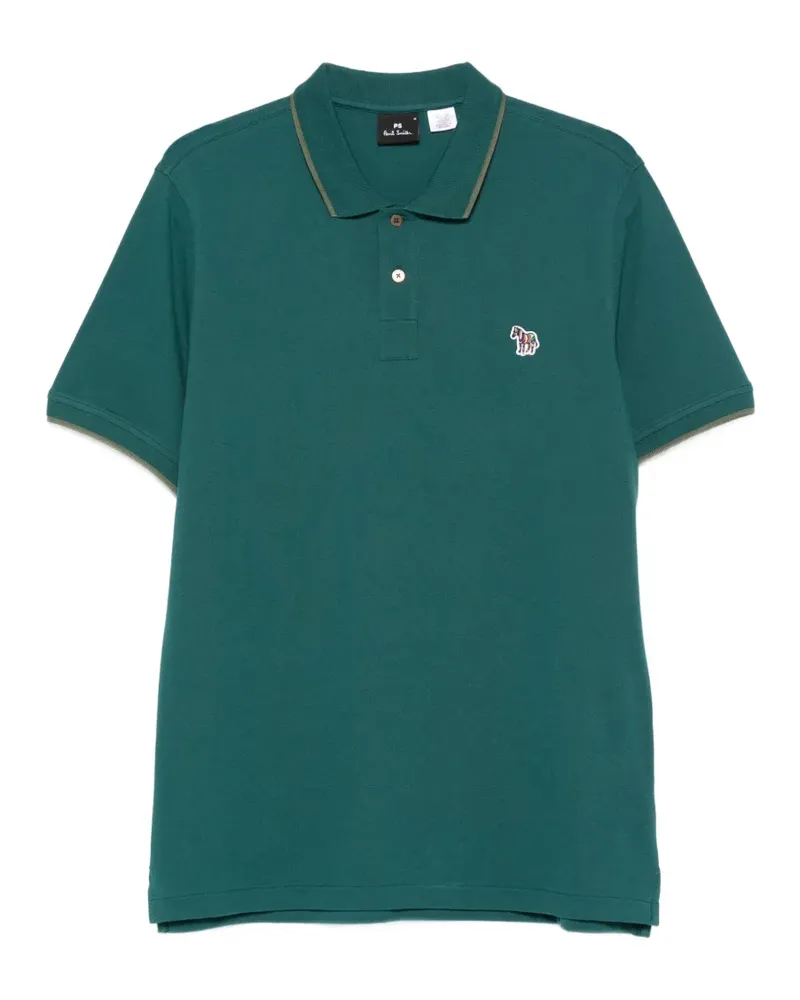 Paul Smith zebra-patch polo shirt - Grün Grün
