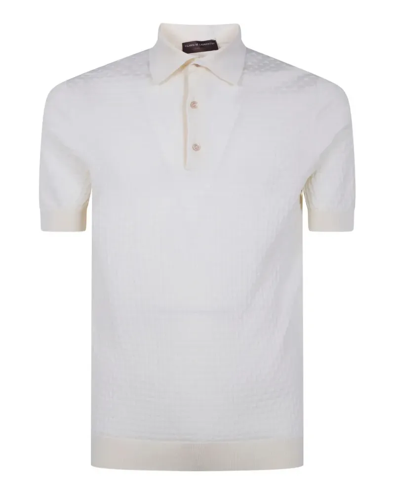Filippo de Laurentiis textured polo shirt - Nude Nude