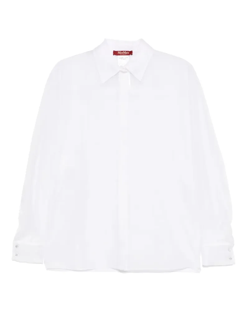 Max Mara Langärmeliges Hemd - Weiß Weiß