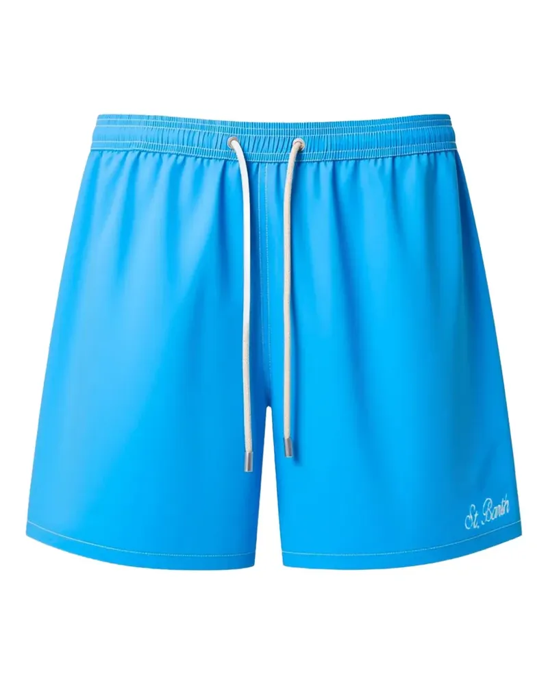 MC2 Saint Barth Patmos Badeshorts mit Kontrastnähten und Klappentasche - Blau Blau